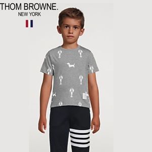 Thom Browne Lobster And Hector Printed Tee Shirt